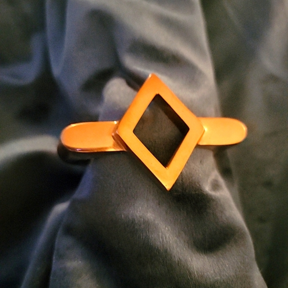 Raven + Lily  Handmade Fair Trade Open Diamond Gold Cuff